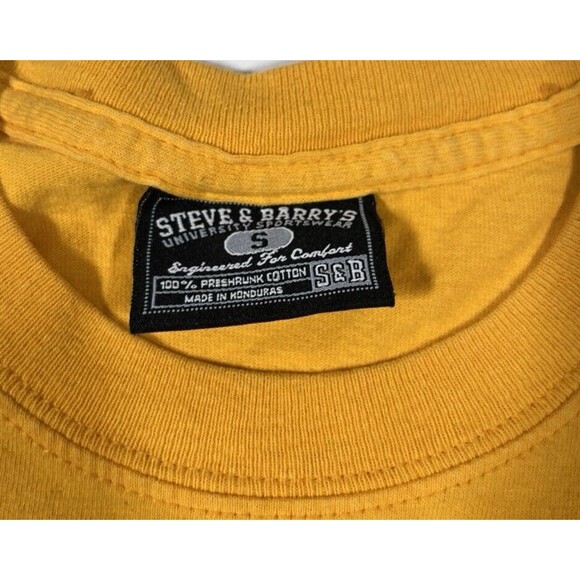 Vintage‎ Steve & Barry's Louisville Kentucky 1798 Tee Yellow Adult Small 90s Y2K - Picture 3 of 4